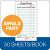 Picture of Adams Guest Check Pads, Single Part, Perforated, White, 3-2/5" x 6-3/4 ", 50 Sheets/Pad, 5 Pads/Pack (525SWMT)