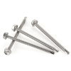 Picture of #12 x 2-1/4" Hex Washer Head Self Drilling Screws, Self Tapping Sheet Metal Tek Screws, 410 Stainless Steel, 50 PCS