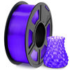 Picture of SUNLU 3D Printer Filament, Neatly Wound PLA Filament 1.75 mm, Dimensional Accuracy +/- 0.02mm, Fit Most FDM 3D Printers, 1kg Spool (2.2lbs), 330 Meters, Transparent 3D Printing Filament, Clear Purple