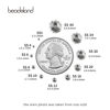 Picture of beadsland Flat Back Crystal Rhinestones Round Gems for Nail Art and Craft Glue Fix, Crystal (4.6-4.8mm) SS20/1440pcs