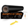 Picture of Black Permanent Vinyl, Black Adhesive Vinyl for Cricut - 12" x 40 FT Black Vinyl Roll for Cricut, Silhouette, Cameo Cutters, Signs, Scrapbooking, Craft, Die Cutters