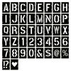 Picture of 4 Inch Letter Stencils Symbol Numbers Craft Stencils, 42 Pcs Reusable Alphabet Templates Interlocking Stencil Kit for Painting on Wood, Wall, Fabric, Rock, Chalkboard, Sign, DIY Art Projects