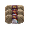 Picture of Lion Brand 24/7 Cotton Yarn, Yarn for Knitting, Crocheting, and Crafts, Taupe, 3 Pack