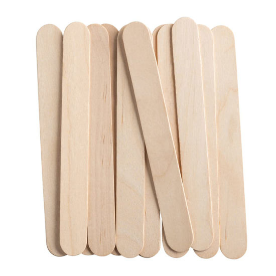 Gigantic Wooden Craft Popsicle Sticks, Assorted Color, 10-Inch, 10-Piece