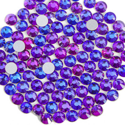 beadsland Flat Back Crystal Rhinestones Round Gems for Nail Art