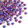 Picture of Beadsland 1440pcs Flat Back Crystal Rhinestones Round Gems for Nail Art and Craft Glue Fix, Purple Velvet,SS20,4.6-4.8mm