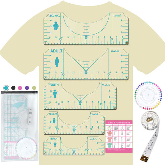 T-Shirt Ruler Guide Alignment Tool to Center Designs T-Shirt for