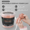 Picture of Moldable Cosplay Foam Clay Skin Colors (300g) - High Density and Quality for Intricate Designs | Air Dries to Perfection for Cutting with a Knife or Rotary Tool, Sanding or Shaping