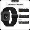 Picture of EOMTAM 5 Pack Braided Stretchy Adjustable Straps Compatible for Apple Watch Band 38mm 40mm 41mm 42mm 44mm 45mm 49mm for Women Men ,Sport Elastic Nylon Cloth Wristbands for iWatch Series Ultra 8 SE 7 6 5 4 3(Succulent,38)