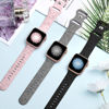 Picture of 3 Pack Floral Engraved Bands Compatible with Apple Watch Band 40mm 41mm 38mm 42mm 44mm 45mm 49mm Women,Soft Silicone Cute Wildflowers Sport Laser Strap for iWatch Bands Series Ultra SE 8 6 5 4 3 2 1