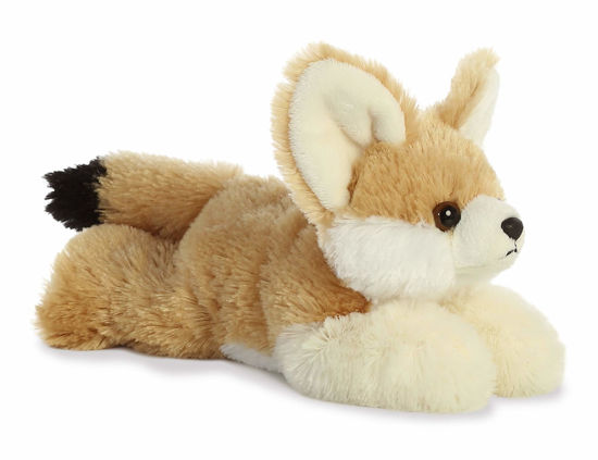 Picture of Aurora® Adorable Mini Flopsie™ Frisky Fennec Fox™ Stuffed Animal - Playful Ease - Timeless Companions - Brown 8 Inches