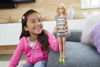 Picture of Barbie Doll, Kids Toys and Gifts, Blonde with Braces and Rainbow Dress, Fashionistas, Clothes and Accessories