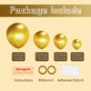 Picture of Voircoloria 130pcs Metallic Gold Balloons Different Sizes 18" 12" 10" 5" Party Latex Balloons for Birthday Graduation Baby Shower Wedding Anniversary New Year Party Decorations