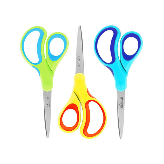 Scissors for School - Sharp Pointed Tip All Purpose Scissors Students  Teachers C