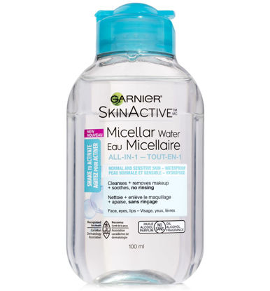 Picture of Garnier SkinActive Micellar Cleansing Water, For Waterproof Makeup, 3.4 Fl Oz