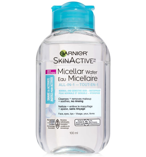 Picture of Garnier SkinActive Micellar Cleansing Water, For Waterproof Makeup, 3.4 Fl Oz