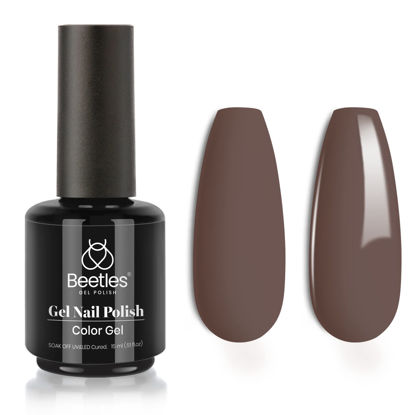 Picture of Beetles Gel Nail Polish Color-1 Pcs 15ml Gray Brown Color Soak Off Gel Polish Nail Art Manicure