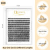 Picture of QUEWEL Lash Clusters 240Pcs Cluster Lashes 30D 0.07C Curl Mix8-14mm Individual Lashes Soft&Comfortable DIY Eyelash Extension at Home(30D 0.07C MIX8-14)