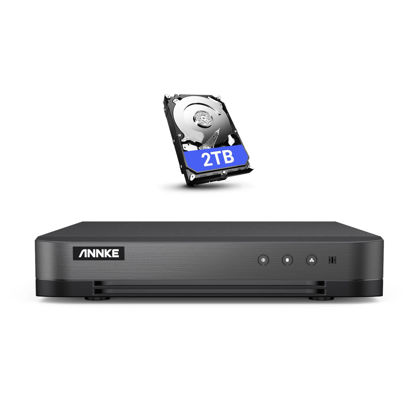 Picture of ANNKE 16CH 1080P Lite Hybrid 5-in-1(TVI/AHD/CVI/CVBS/IPC) CCTV AI DVR, Human/Vehicle Detection, H.265+ Security 16 Channel Surveillance Digital Video Recorder with 2TB Hard Drive, Easy Remote Access