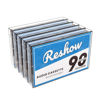 Picture of Reshow Audio Cassettes Low Noise High Output 90 min Time Blank Cassettes Tapes with Individual Clear Plastic Cassette Tape Case, Great for Everyday Recording (Pack of 5)