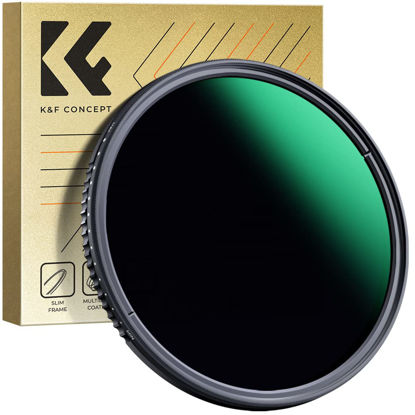 Picture of K&F Concept 77mm Variable ND3-1000 ND Lens Filter (1.5-10 Stops) Neutral Density Filter with 24 Multi-Layer Coatings for Camera Lens (D-Series)