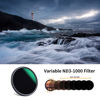 Picture of K&F Concept 77mm Variable ND3-1000 ND Lens Filter (1.5-10 Stops) Neutral Density Filter with 24 Multi-Layer Coatings for Camera Lens (D-Series)