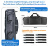 Picture of HEMMOTOP Tripod Bag 31.5x8.3x8.3in Tripod Carrying Case Heavy Duty Mic Stand Bag with Double Zipper Tent Pole Bag with Large External Pocket Fits Tripod/Micphone stand up to 31 Inches