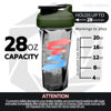 Picture of HELIMIX 2.0 Vortex Blender Shaker Bottle Holds upto 28oz | No Blending Ball or Whisk | USA Made | Portable Pre Workout Whey Protein Drink Shaker Cup | Mixes Cocktails Smoothies Shakes | Top Rack Safe