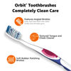 Picture of Amazon Basics Orbit Toothbrushes, Soft, Full, 4 Count, Assorted Colors (Previously Solimo)