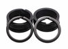 Picture of Shapenty 1 Inch/25mm Diameter Metal Flat Split Key Chains Rings for Home Car Keys Attachment (Black,10PCS/Box)