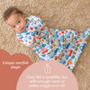 Picture of SleepingBaby Zipadee-Zip Transition Swaddle - Cozy Baby Sleep Sack with Zipper Convenience - Roomy Baby Wearable Cotton Blanket for Easy Diaper Changes - Busy Town, X-Small (3-6 Month)