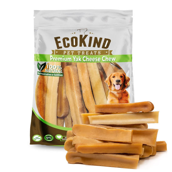 Picture of EcoKind Yak Cheese Dog Chews | 5 lb. Bag | Healthy Dog Treats, Odorless Dog Chews, Rawhide Free, Long Lasting Dog Bones for Aggressive Chewers, Indoors & Outdoor Use, Made in The Himalayans