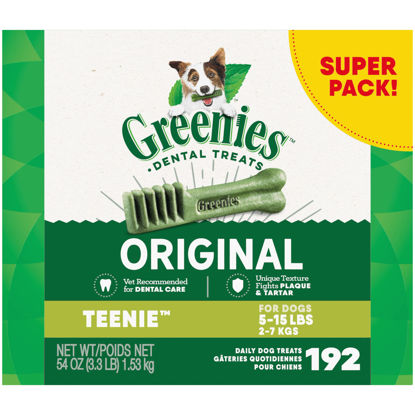 Picture of GREENIES Original TEENIE Natural Dental Care Dog Treats, 54 oz, 192 Treats, Pack of 1