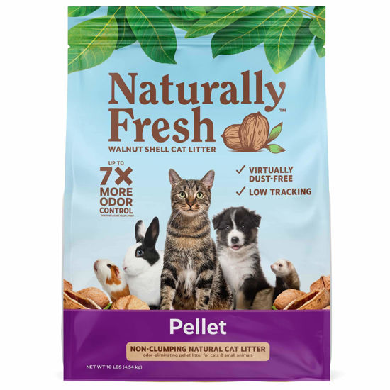 Picture of Naturally Fresh Pellet Formula Unscented Non-clumping Cat Litter, 10 lbs, Purple (24001)