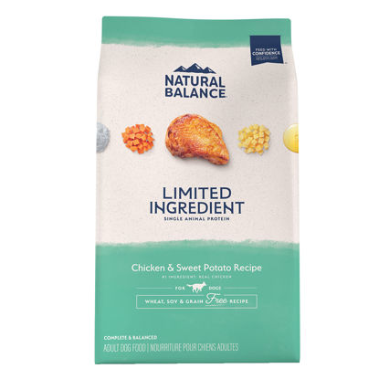 Picture of Natural Balance Limited Ingredient Adult Grain-Free Dry Dog Food, Chicken & Sweet Potato Recipe, 4 Pound (Pack of 1)