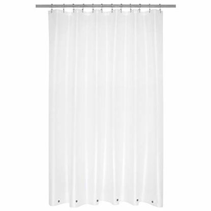 Picture of Mrs Awesome Extra Long Shower Curtain Liner with 6 Magnets 72 x 84 inch, Frosted PEVA 8G Thick & Heavy Duty, Waterproof, 72x84, Frost