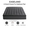 Picture of EASELAND California King Mattress Pad Pillow Top Mattress Cover Quilted Fitted Mattress Protector Long Cotton Top 8-21" Deep Pocket Cooling Mattress Topper (72x84 Inches, Dark Grey)