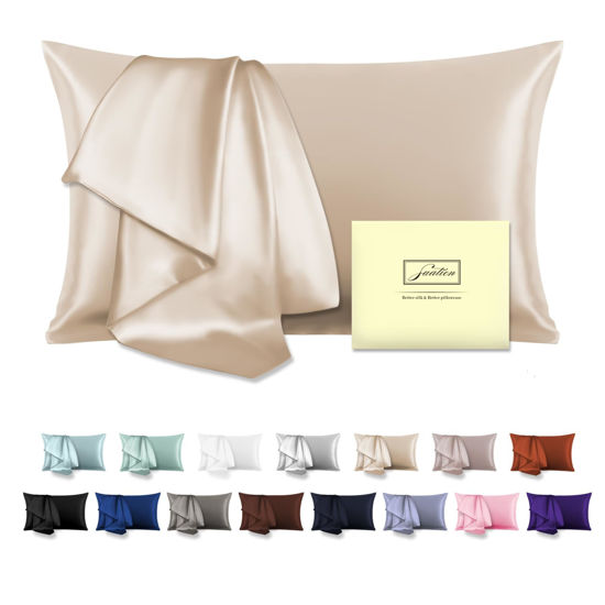 GetUSCart- Natural Mulberry Silk Pillowcase for Hair and Skin