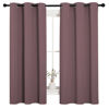 Picture of NICETOWN Dry Rose Blackout Curtains for Bedroom (1 Pair, 42 x 63 inches), Farmhouse Thermal Insulated Room Darkening Drapes for Windows