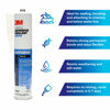 Picture of 3M TALC 5200 Marine Adhesive Sealant (06504) Permanent Bonding and Sealing for Boats and RVs Above and Below the Waterline Waterproof Repair, Black, 10 fl oz Cartridge