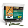 Picture of Deck Plus Deck Screws, #10 x 3" Self Drilling Screws, Green, 5 lb Box, Rust Resistant, T25 Star Bit