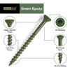 Picture of Deck Plus Deck Screws, #10 x 3" Self Drilling Screws, Green, 5 lb Box, Rust Resistant, T25 Star Bit