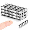 Picture of 300pcs 3x1mm Magnets - MEALOS Tiny Magnets - Mini Magnets Small Round Magnets for Crafts - Little Magnets for Miniatures Small Models - Come with a Storage Case