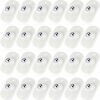 Picture of Self Adhesive Caster Wheels Mini Swivel Wheels Stainless Steel Paste Universal Wheel 360 Degree Rotation Sticky Pulley for Bins Bottom Storage Box Furniture Trash Can (24 Pieces,White)