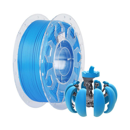 Picture of Creality PLA Filament 1.75mm, 3D Printer Filament, 1.0kg (2.2lbs) Spool, No Warp Enhanced Toughness, Dimensional Accuracy ±0.03mm Printing Filament, Suitable for FDM 3D Printers (Blue)