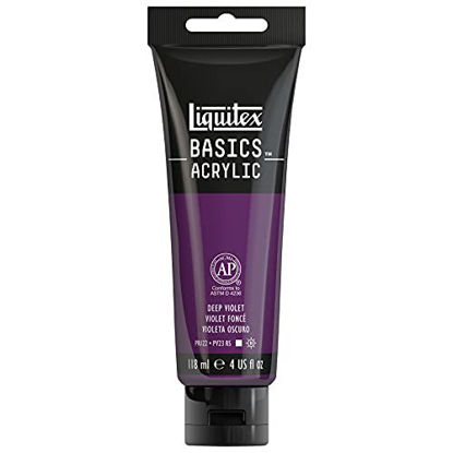 Picture of Liquitex BASICS Acrylic Paint, 118ml (4-oz) Tube, Deep Violet