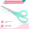 Picture of Scissors, iBayam 8" Multipurpose Scissors Bulk 3-Pack, Ultra Sharp Blade Shears, Comfort-Grip Handles, Sturdy Sharp Scissors for Office Home School Sewing Fabric Craft Supplies, Right/Left Hand