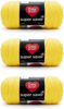 Picture of Red Heart Super Saver Bright Yellow Yarn - 3 Pack of 198g/7oz - Acrylic - 4 Medium (Worsted) - 364 Yards - Knitting/Crochet