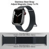 Picture of EPULY Compatible with Apple Watch Band 42mm 44mm 45mm 49mm 38mm 40mm 41mm,Stainless Steel Mesh Loop Magnetic Clasp for iWatch Bands Ultra Series 8 SE 7 6 5 4 3 2 1 Women Men-49mm/45mm/44mm/42mmm Space Grey