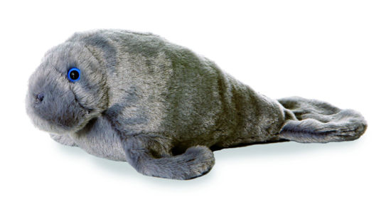 Picture of Aurora® Adorable Mini Flopsie™ Manny™ Stuffed Animal - Playful Ease - Timeless Companions - Gray 8 Inches